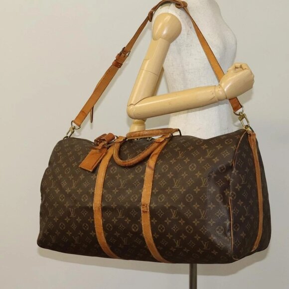 LOUIS VUITTON Monogram Keepall Bandouliere 60 Boston Bag - Picture 1 of 16